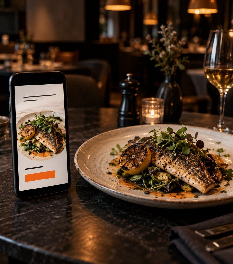 Digital ad creative for a restaurant