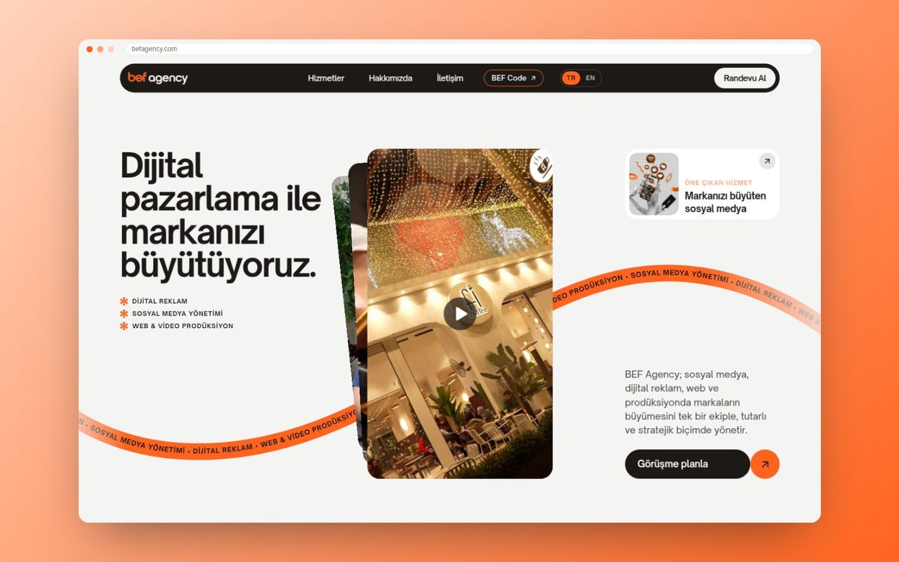 befagency.com’u neden yeniden kurduk: 6 saniyelik açılıştan 1,3 saniyeye